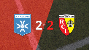 Vibrante 2-2 entre Auxerre y Lens