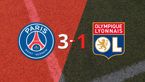 PSG logra una victoria de 3-1 sobre Olympique Lyon