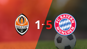 Bayern Múnich volteó el marcador y goleó 5-1 a Shakhtar Donetsk