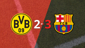 Borussia Dortmund cayó ante Barcelona con todo, a pesar del doblete de Serhou Guirassy