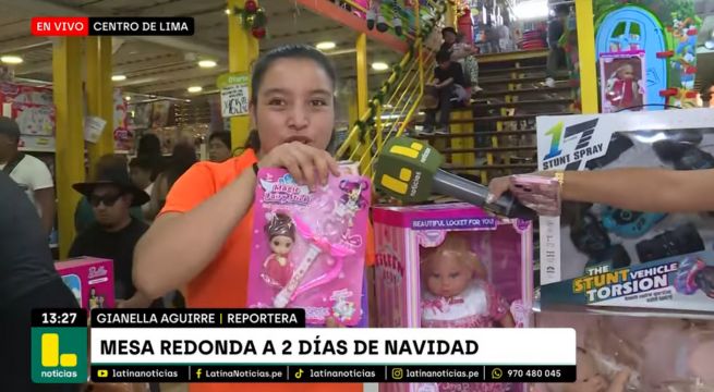 Mesa Redonda: comerciantes ofrecen juguetes desde 3 soles a poco de la Navidad