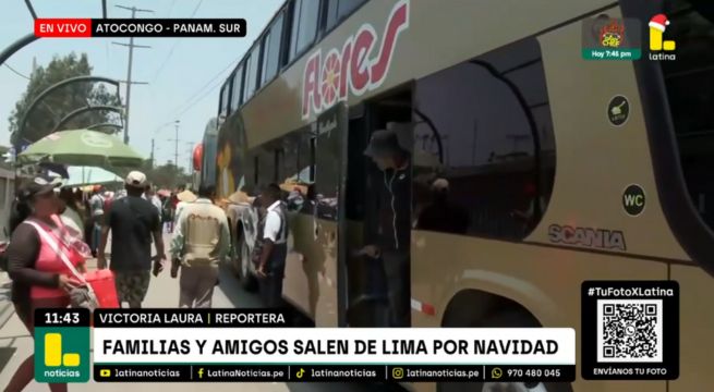 Familias enteras salen de Lima para celebrar Navidad en el interior del país [VIDEO]