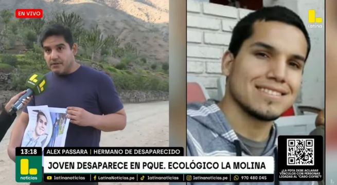 Joven desaparece en parque ecológico de La Molina: su familia pide ayuda para buscarlo