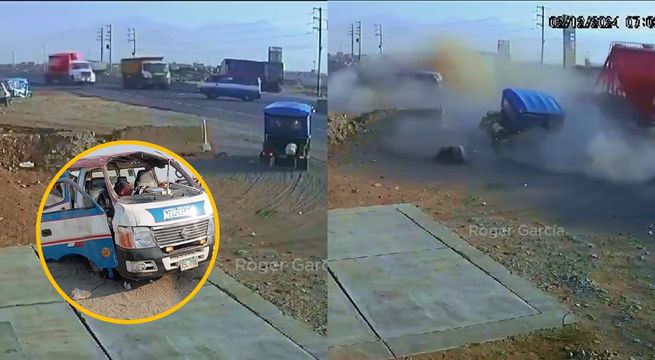 Trujillo: choque entre combi y tráiler deja tres muerto y varios heridos