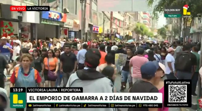 Miles de personas llegan a Gamarra a poco de la Navidad: comerciantes ofrecen grandes descuentos