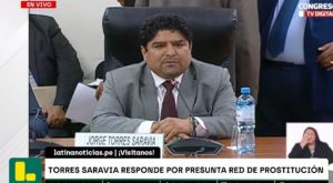 Jorge Torres Saravia responde en Congreso sobre presunta red de prostitución