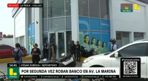 Delincuentes asaltan conocido banco en el Callao: lograron huir con el dinero