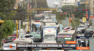 Tráfico en Lima: Obras colapsan calles y solo 2 municipalidades ejecutaron hasta el 80% del presupuesto