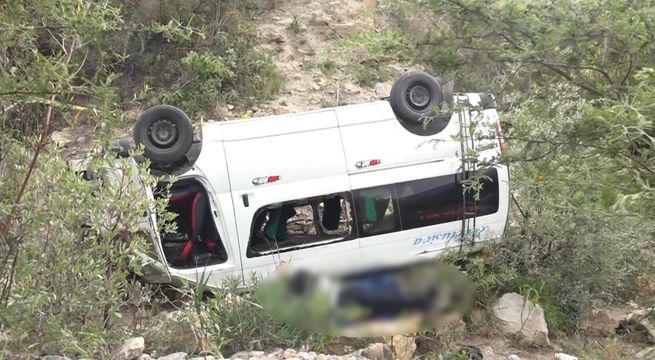 Trágico accidente deja un muerto y 12 heridos en plena vía Chota-Chiclayo