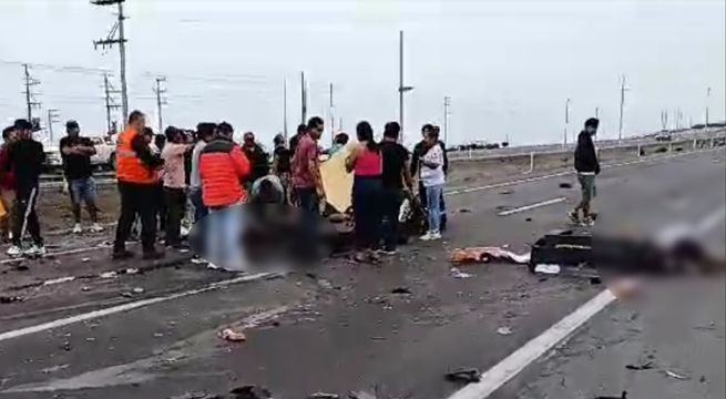 Trágico accidente deja un muerto y un herido en plena Panamericana Sur