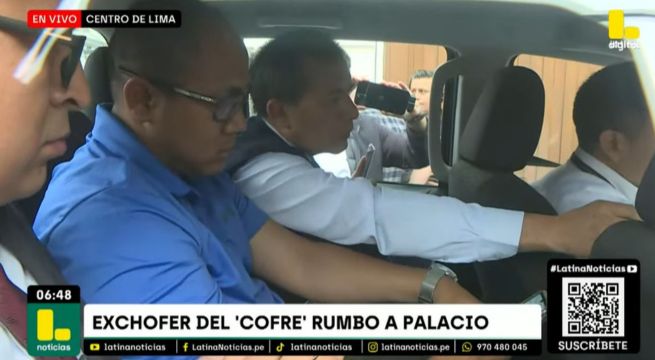 Así fue la llegada del chofer del ‘Cofre’ a Palacio para diligencia de reconstrucción