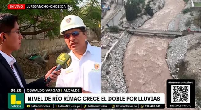 Alcalde de Chosica sobre reubicar a personas que viven al borde del río: “Es un costo muy alto para el Gobierno”