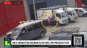 La Victoria: delincuentes se hacen pasar por trabajadores y roban S/40 mil en productos tecnológicos | VIDEO