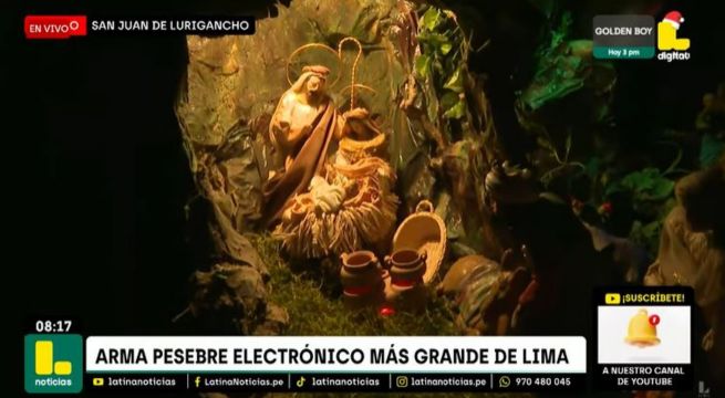 Así luce el pesebre electrónico más grande Lima | VIDEO