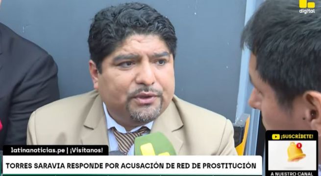 Jorge Torres Saravia negó estar vinculado a una presunta red de prostitución en el Congreso