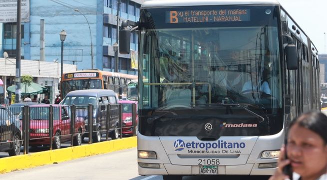 ¿Cuáles son las nuevas paradas de la Ruta B del Metropolitano?