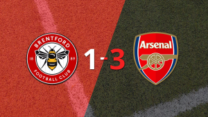 Arsenal lo dio vuelta ante Brentford y venció por 3 a 1