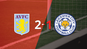 Aston Villa consiguió una victoria por 2 a 1 ante Leicester City