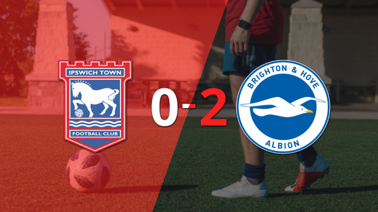 Brighton and Hove da un golpe de autoridad venciendo a Ipswich Town por 2 a 0