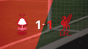 Nottingham Forest y Liverpool igualaron 1 a 1