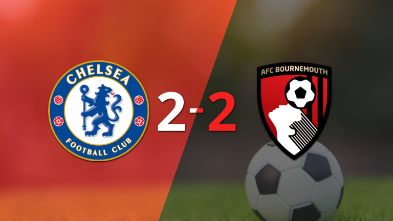 Sobre el final, Reece James marcó el gol del empate entre Chelsea y Bournemouth