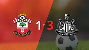 Newcastle United logra remontada y gana 3-1 a Southampton