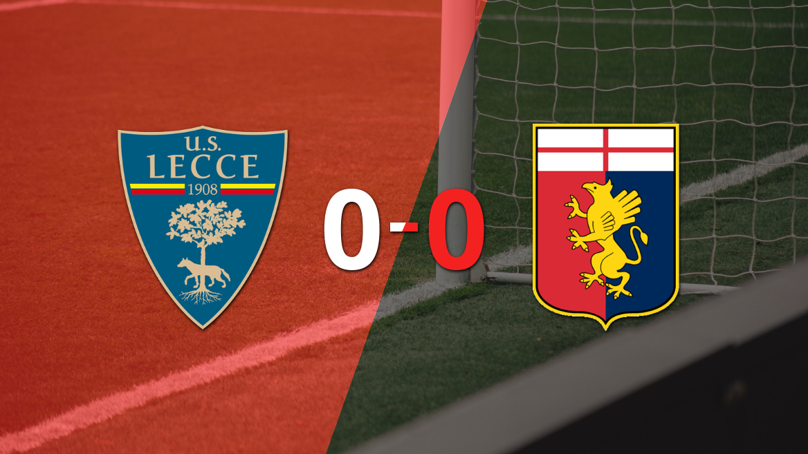 Lecce y Genoa igualaron sin goles en el marcador