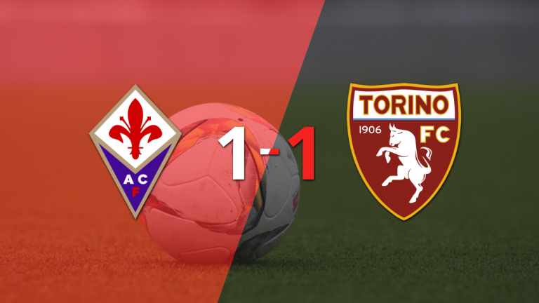 Torino empató 1-1 en su visita a Fiorentina