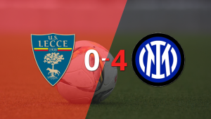 Inter aplastó a Lecce con un 4 a 0