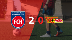 Heidenheim marcó dos veces en la victoria ante Unión Berlín en el estadio Voith Arena