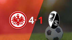 Eintracht Frankfurt remonta y golea 4-1 a Friburgo en un festival de fútbol