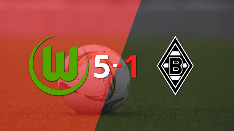 Con doblete de Lukas Nmecha, Wolfsburgo liquidó 5-1 a B. Mönchengladbach