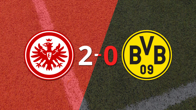 Eintracht Frankfurt celebró una victoria 2-0 sobre Borussia Dortmund