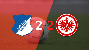 Eintracht Frankfurt empató con Hoffenheim y Hugo Ekitike anotó dos goles