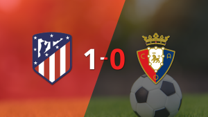 Atlético de Madrid derrotó 1-0 a Osasuna