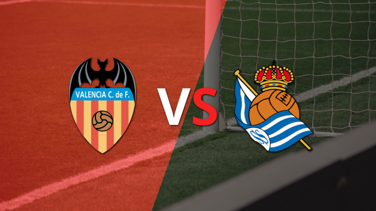 Valencia se adelanta 1 a 0 frente a Real Sociedad