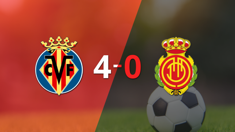 Villarreal goleó 4-0 a Mallorca con doblete de Álex Baena