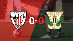 No hubo goles en el empate entre Athletic Bilbao y Leganés