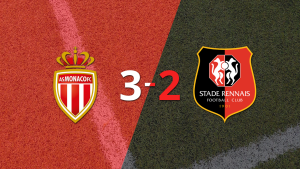 Stade Rennes terminó cayendo derrotado con Mónaco con un 3-2