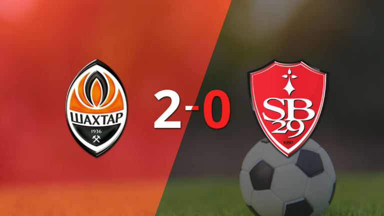 Shakhtar Donetsk deja a Stade Brestois en cero con un triunfo 2-0