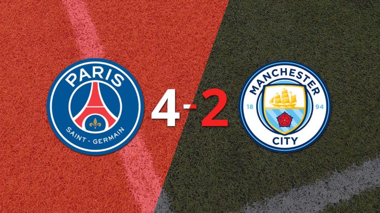 En un partido intenso, PSG le ganó a Manchester City por 4 a 2