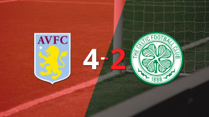 Triplete de Morgan Rogers en el triunfo de Aston Villa ante Celtic por 4-2