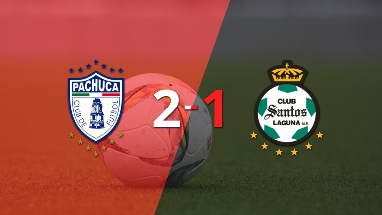 Pachuca asegura la victoria al vencer 2-1 a Santos Laguna con un gol agónico