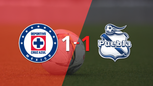 Cruz Azul y Puebla se reparten los puntos y empatan 1-1