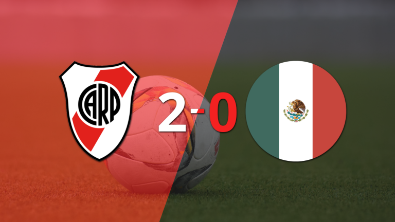 River Plate se quedó con el duelo amistoso ante México