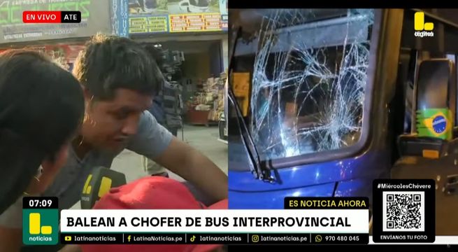 Atacan a balazos a conductor de bus interprovincial Apocalipsis