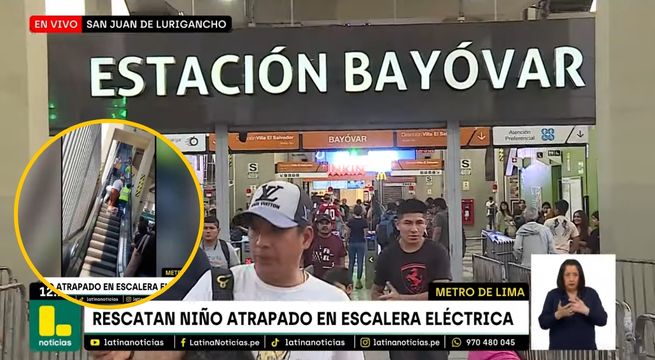 Video revela cómo mano de niño quedó atrapada en escalera eléctrica del Metro de Lima