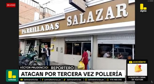 Delincuentes atacan pollería en Comas por tercera vez [VIDEO]