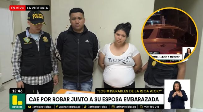 La Victoria: Delincuente usaba a su esposa embarazada para robar celulares