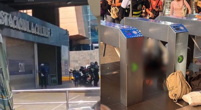 San Borja: Hombre es baleado en la puerta de la estación La Cultura [VIDEO]